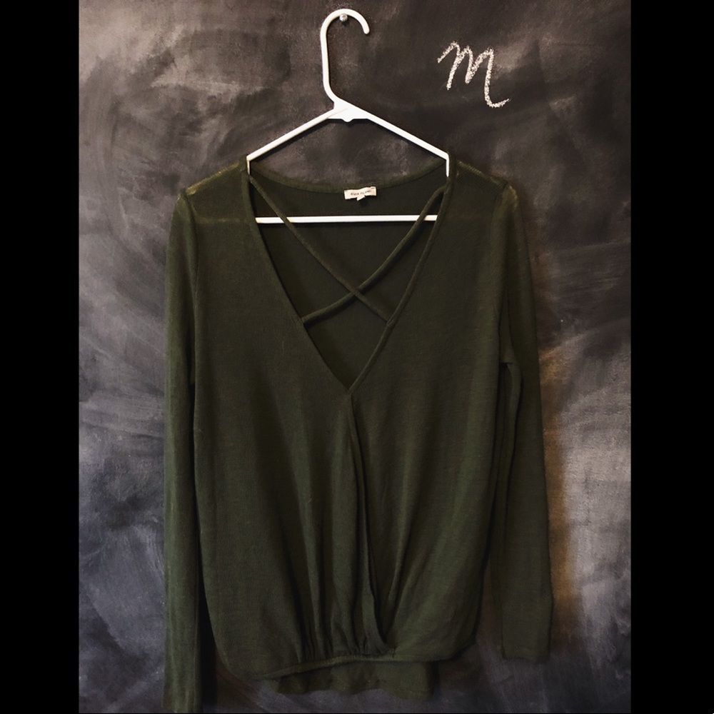 River Island Army Green Top
